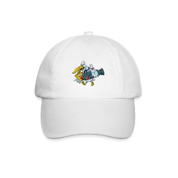 Navy Matrosen Pelikan - Baseballkappe - Weiß/Weiß - Vorne