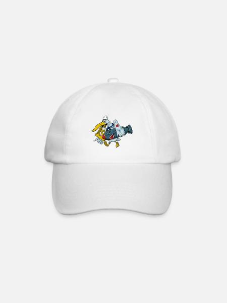 Navy Matrosen Pelikan - Baseballkappe - Weiß/Weiß