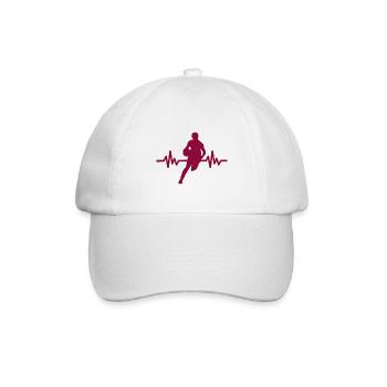 Haertbeat Basketball - USA - Team Sport - Hoops - Baseballkappe - Weiß/Weiß - Vorne