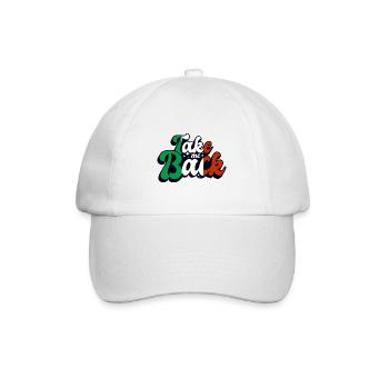 Italien Fahne Heimweh Italienische Fahne Used Look - Baseballkappe - Weiß/Weiß - Vorne