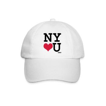 New York liebt Sie von wam - Baseballkappe - Weiß/Weiß - Vorne