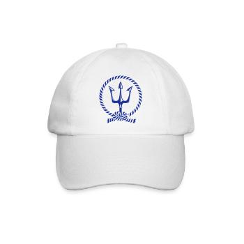 neptuns dreizack - Baseballkappe - Weiß/Weiß - Vorne