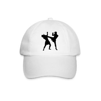 Thaiboxen - Baseballkappe - Weiß/Weiß - Vorne