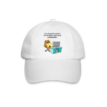 Powernapping - Kaffeetasse - Baseballkappe - Weiß/Weiß - Vorne