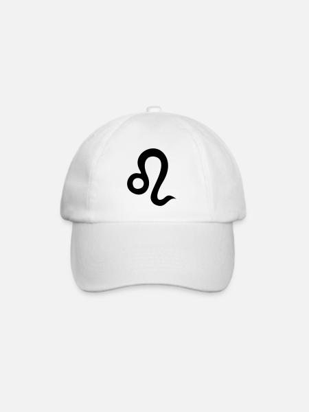 Sternzeichen Löwe - Baseballkappe - Weiß/Weiß