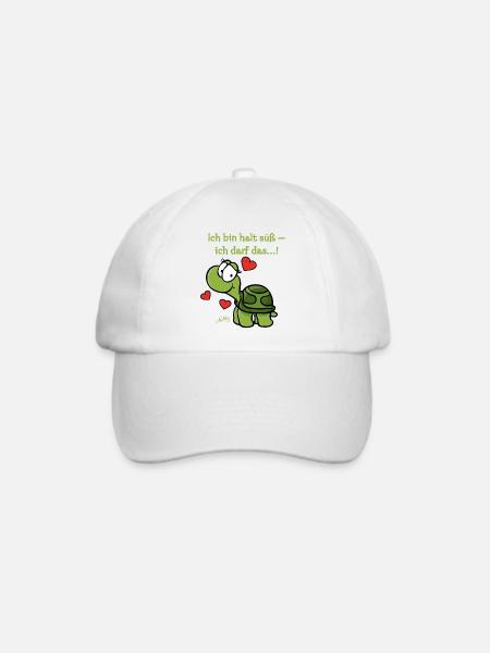 Thoddys Schildkröte - Baseballkappe - Weiß/Weiß