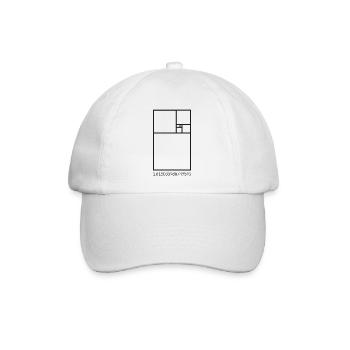 Fibonacci - Baseballkappe - Weiß/Weiß - Vorne