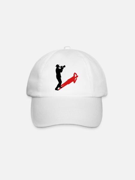 trumpet - Baseballkappe - Weiß/Weiß