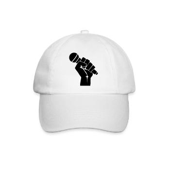 Fight for Music Freedom Rap - Baseballkappe - Weiß/Weiß - Vorne