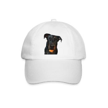 Blick auf den Beauceron - Baseballkappe - Weiß/Weiß - Vorne