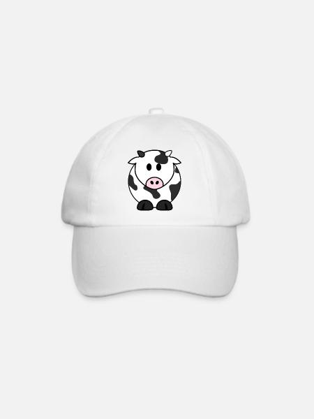 cow259 - Baseballkappe - Weiß/Weiß