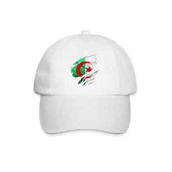 afrika algéria algerie - Baseballkappe - Weiß/Weiß - Vorne