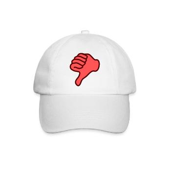 Dislike - Baseballkappe - Weiß/Weiß - Vorne