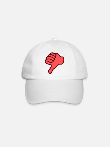 Dislike - Baseballkappe - Weiß/Weiß