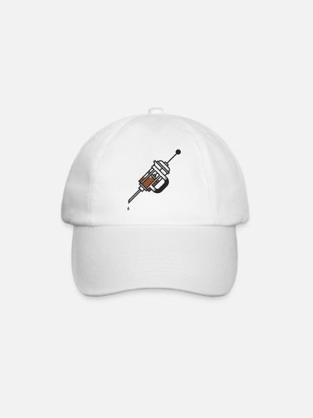 Kaffee Kaffee Kaffee - Baseballkappe - Weiß/Weiß