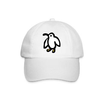 Natur Planet Vogel Pinguin - Baseballkappe - Weiß/Weiß - Vorne