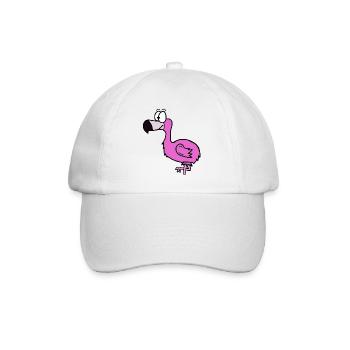 Flamingo - Baseballkappe - Weiß/Weiß - Vorne