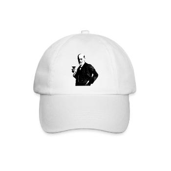 Sigmund Freud - Baseballkappe - Weiß/Weiß - Vorne