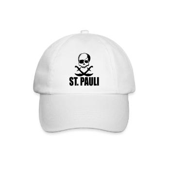 st pauli - Baseballkappe - Weiß/Weiß - Vorne