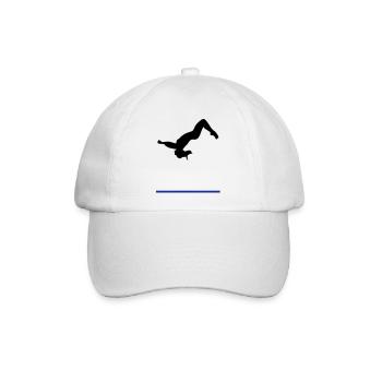 Turnerin, Turnen, Salto 2 - Baseballkappe - Weiß/Weiß - Vorne