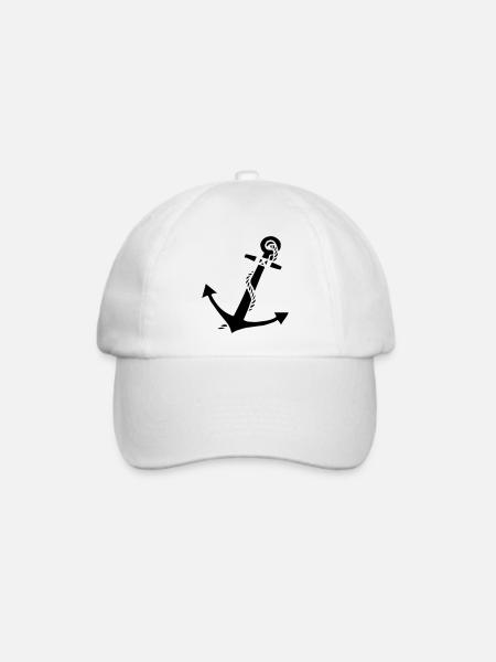anchor - Baseballkappe - Weiß/Weiß