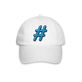 Hashtag - Baseballkappe - Weiß/Weiß - Vorne
