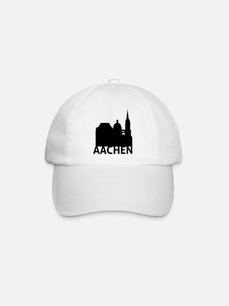 Aachen - Baseballkappe - Weiß/Weiß