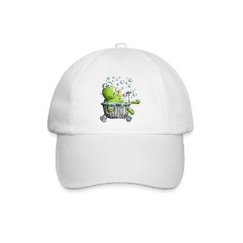 Wellness Frosch - Baseballkappe - Weiß/Weiß - Vorne