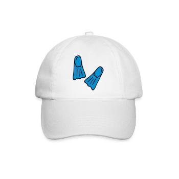 Lustige Geschenke für Taucher - Baseballkappe - Weiß/Weiß - Vorne