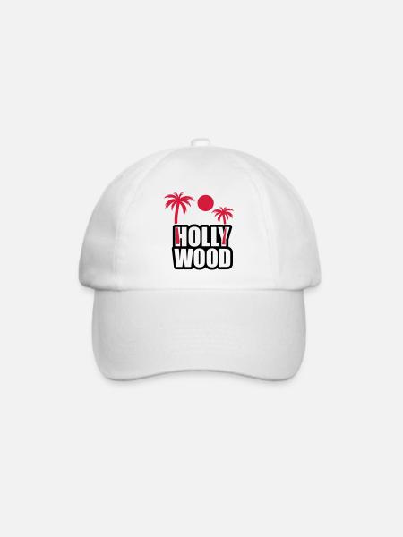 hollywood01 - Baseballkappe - Weiß/Weiß