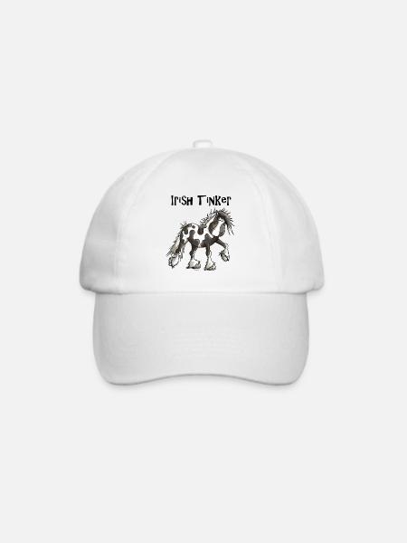 Tracy der Irish Tinker - Baseballkappe - Weiß/Weiß