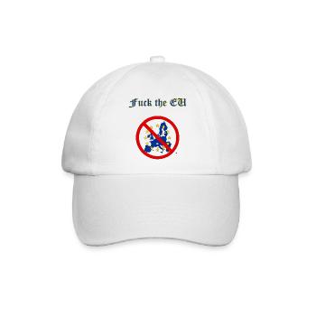 Fuck the EU - Baseballkappe - Weiß/Weiß - Vorne