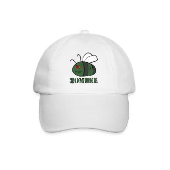 Zombie Biene Zombee - Baseballkappe - Weiß/Weiß - Vorne