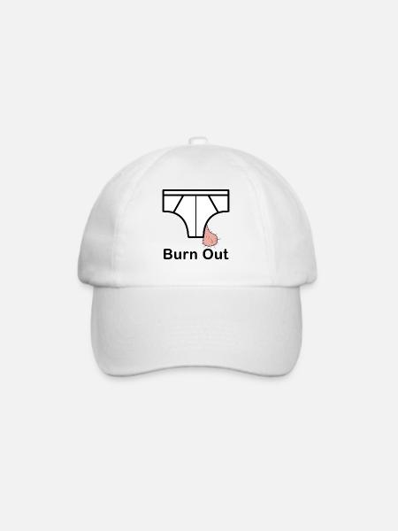 Burn (e) Out - Baseballkappe - Weiß/Weiß