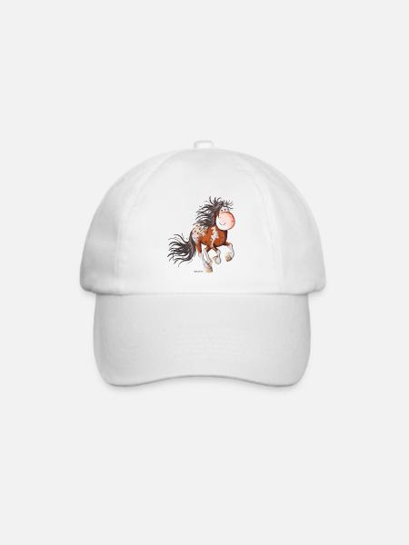 Stürmischer Appaloosa - Baseballkappe - Weiß/Weiß