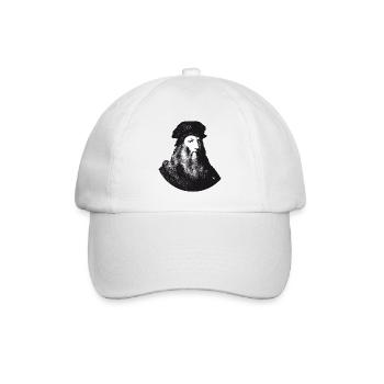 Leonardo Da Vinci - Baseballkappe - Weiß/Weiß - Vorne