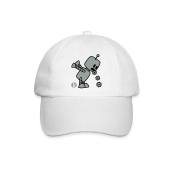 Robo Kotz (2c) - Baseballkappe - Weiß/Weiß - Vorne
