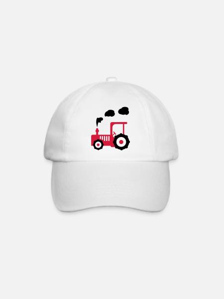 traktor landwirtschaft - Baseballkappe - Weiß/Weiß