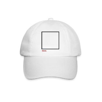 think outside the box - Baseballkappe - Weiß/Weiß - Vorne