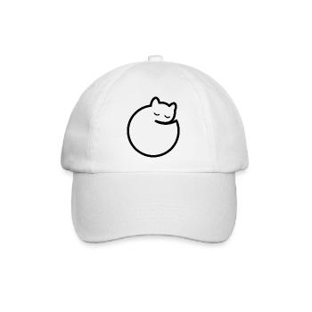 Calm Cat - Baseballkappe - Weiß/Weiß - Vorne