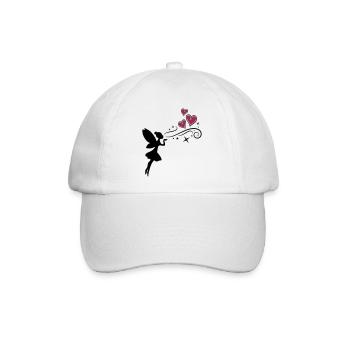 fairy fee hearts - Baseballkappe - Weiß/Weiß - Vorne