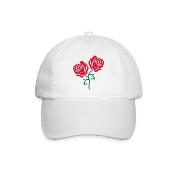 roses - Baseballkappe - Weiß/Weiß - Vorne