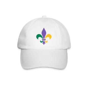 Mardi Gras - Baseballkappe - Weiß/Weiß - Vorne