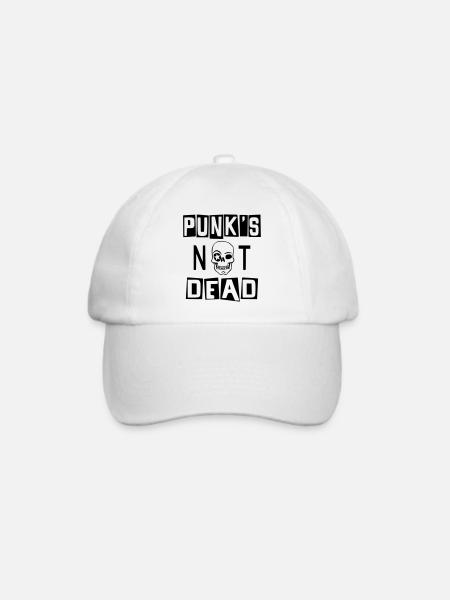 PUNK ist nicht tot - Baseballkappe - Weiß/Weiß