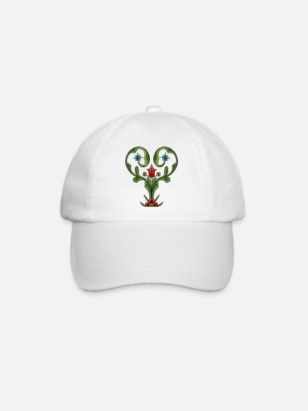RUSTIKALES HEART - Baseballkappe - Weiß/Weiß