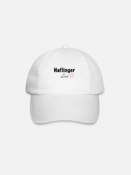 Haflinger Love - Baseballkappe - Weiß/Weiß
