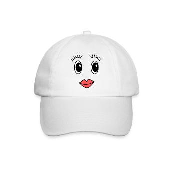 Gesicht - Baseballkappe - Weiß/Weiß - Vorne