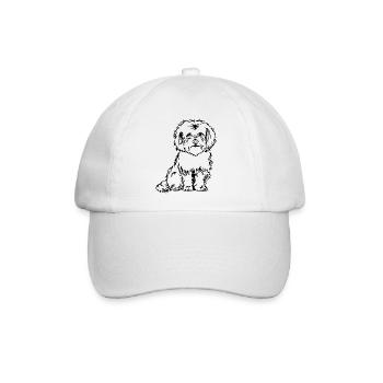 Bolonka Zwetna - Baseballkappe - Weiß/Weiß - Vorne