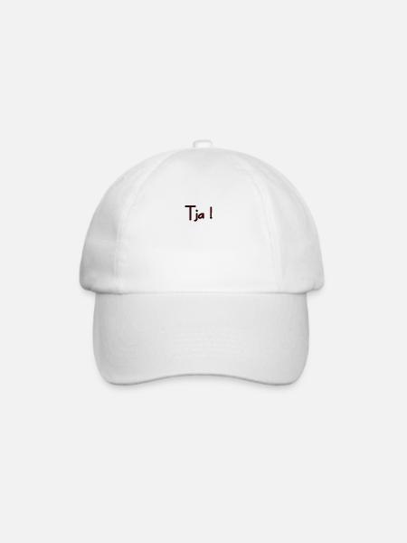 tja schwarz - Baseballkappe - Weiß/Weiß