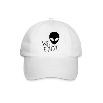 Ästhetischer Alien - Baseballkappe - Weiß/Weiß - Vorne